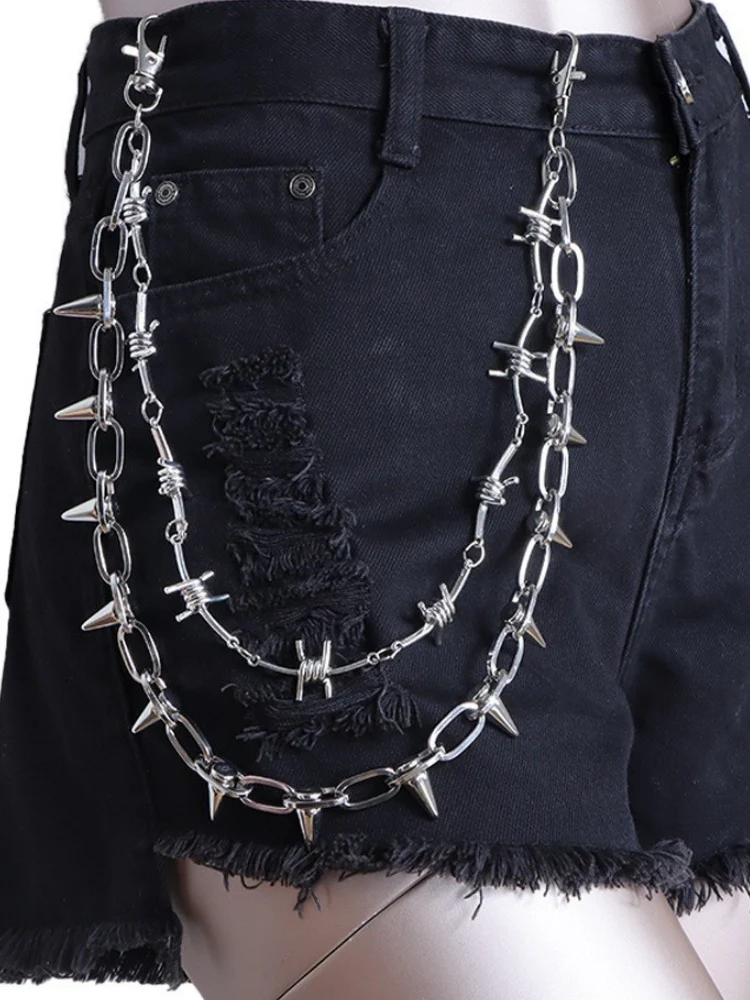 Hip Hop Punk Studs Waist Chains - Image 9