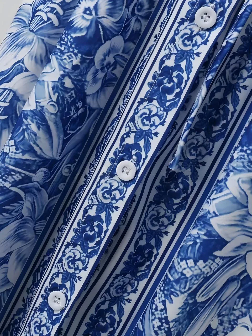 V-neck Short-sleeved Printed Maxi Dress - Image 7