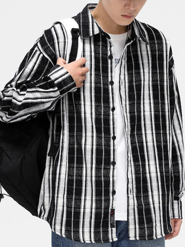 Stripes Plaid Shirts - Image 3