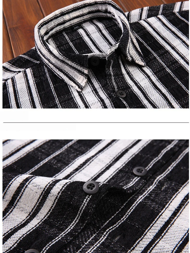 Stripes Plaid Shirts - Image 4