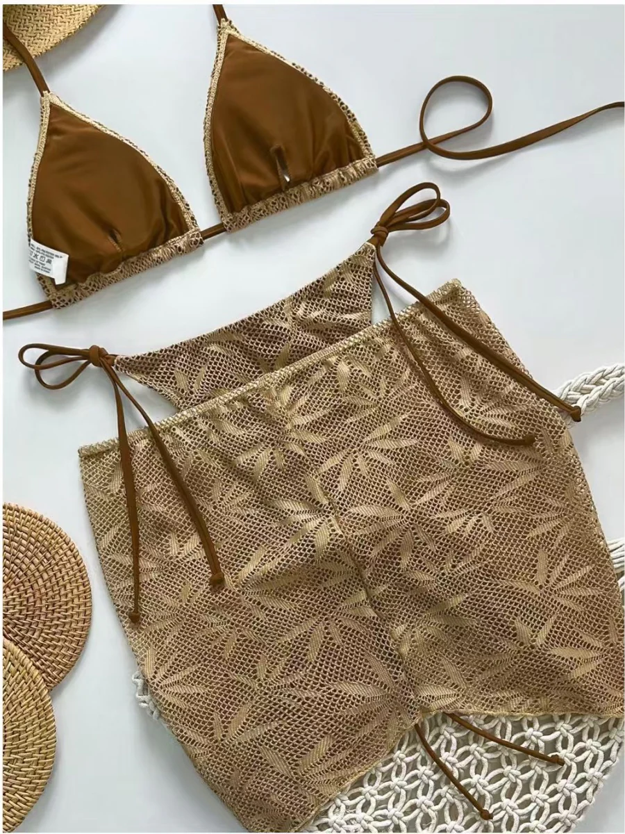 Drawstring Halter Set 3-piece Sets Bikinis - Image 5