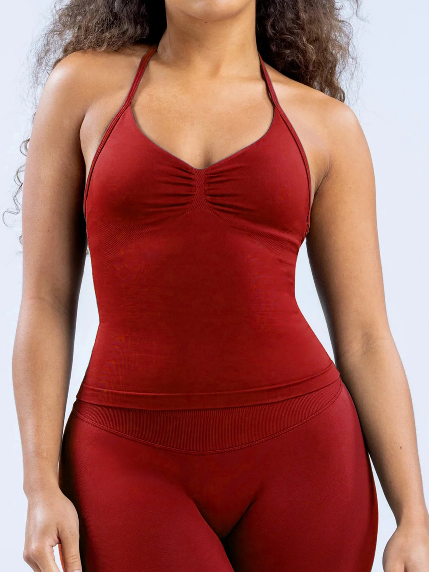 Seamless With Breast Pads Beautiful Back Fitness Exercise Yoga Tank Top - Image 12