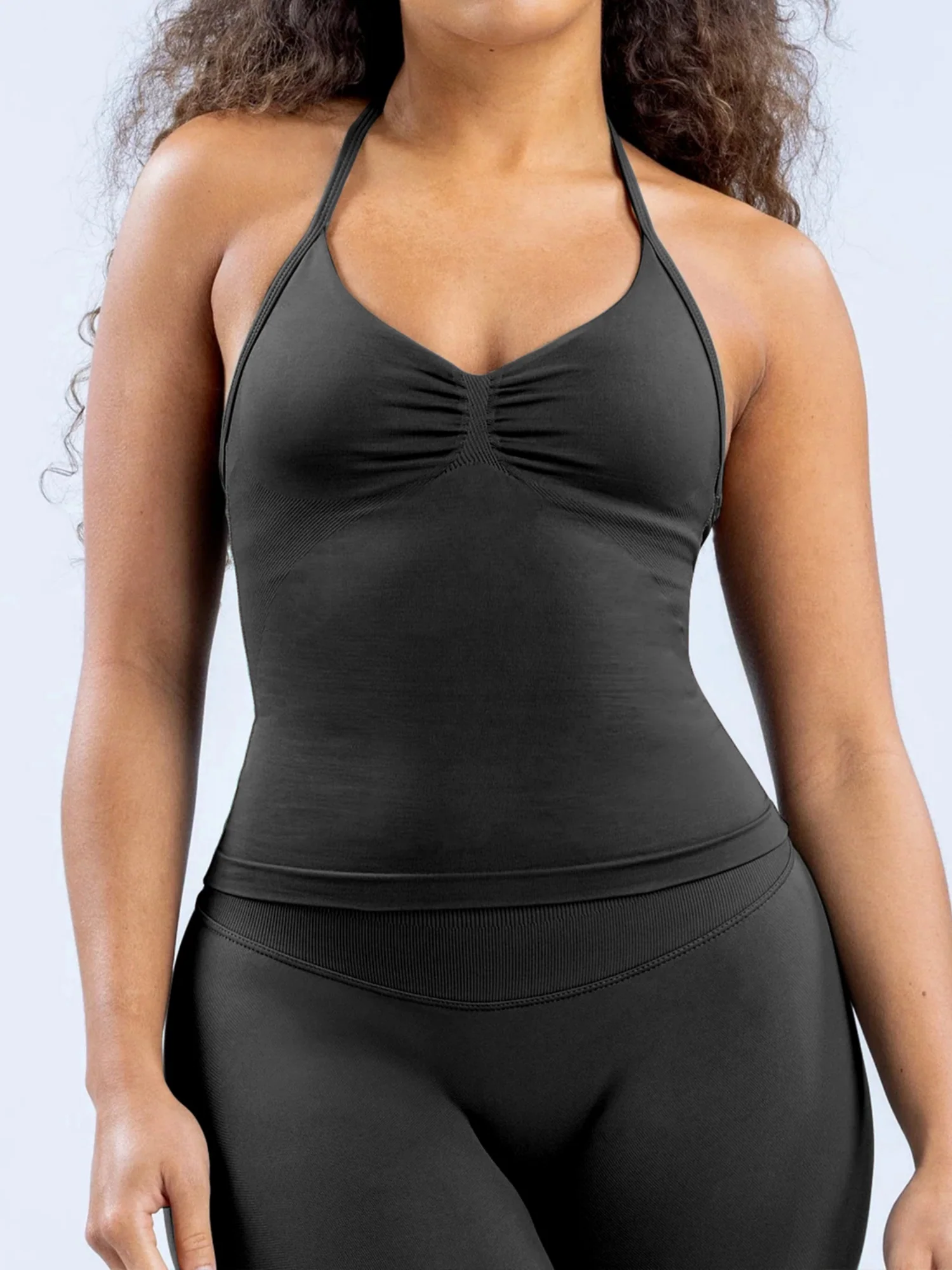 Seamless With Breast Pads Beautiful Back Fitness Exercise Yoga Tank Top - Image 23