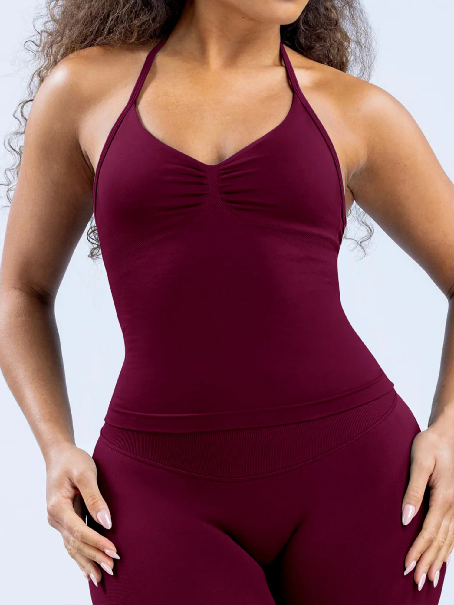 Seamless With Breast Pads Beautiful Back Fitness Exercise Yoga Tank Top - Image 8