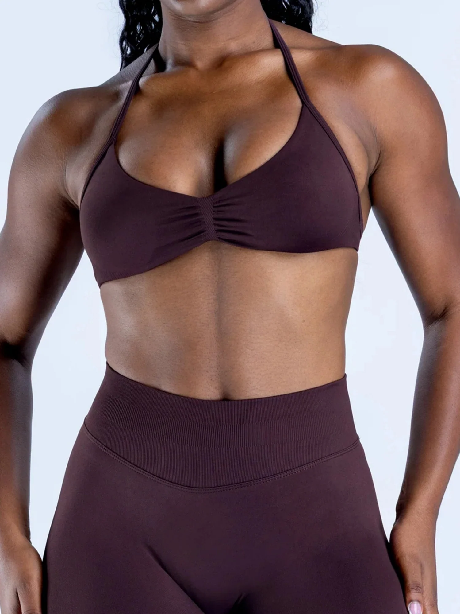 Seamless Halter Bra Beautiful Back Yoga Underwear Vest - Image 19