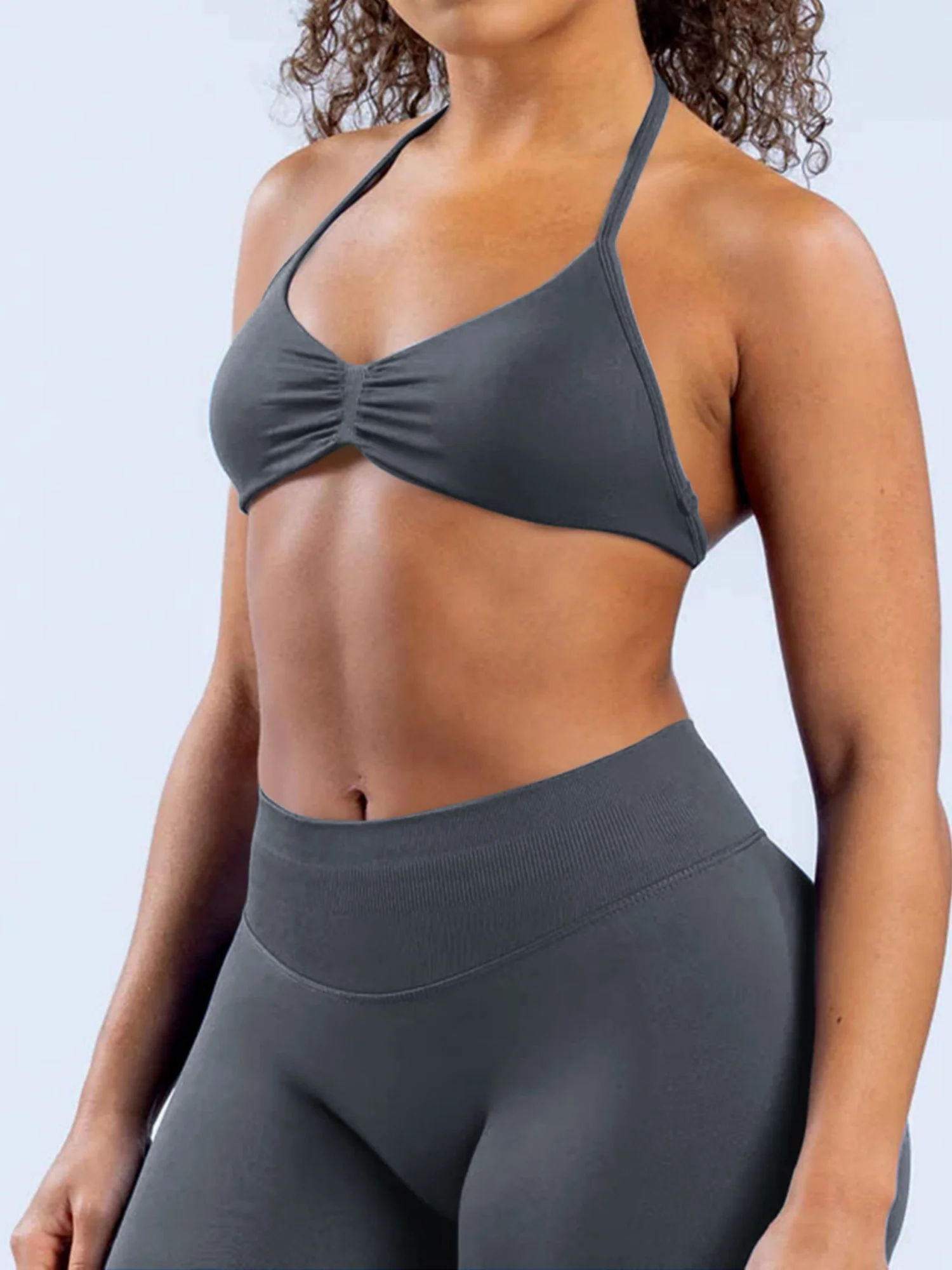 Seamless Halter Bra Beautiful Back Yoga Underwear Vest - Image 22