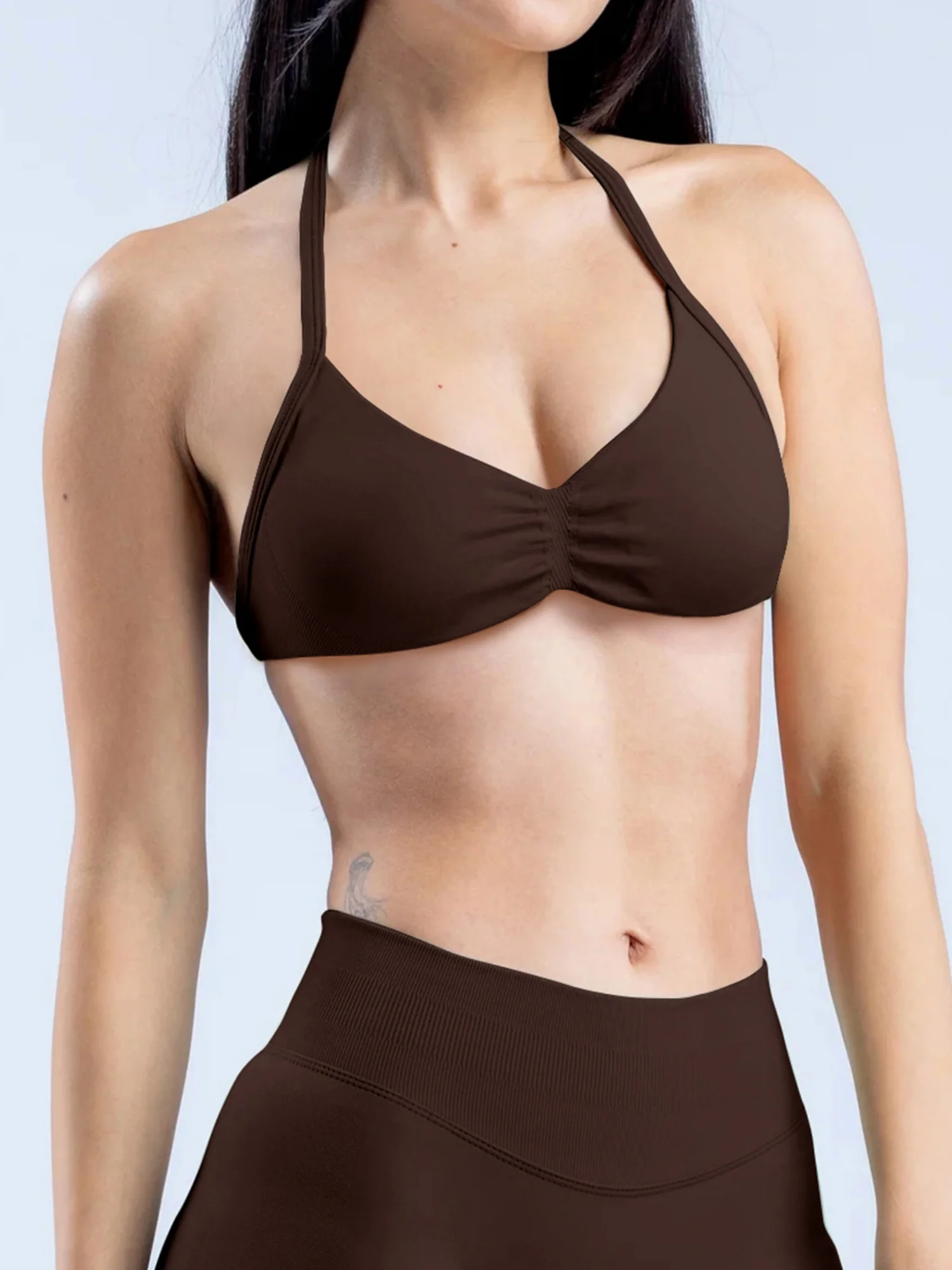Seamless Halter Bra Beautiful Back Yoga Underwear Vest - Image 25