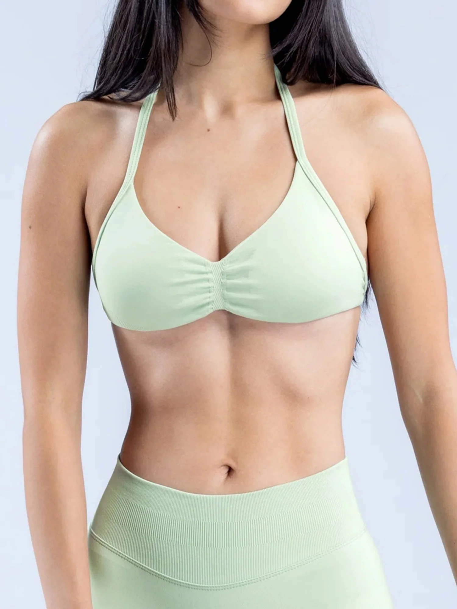 Seamless Halter Bra Beautiful Back Yoga Underwear Vest - Image 31