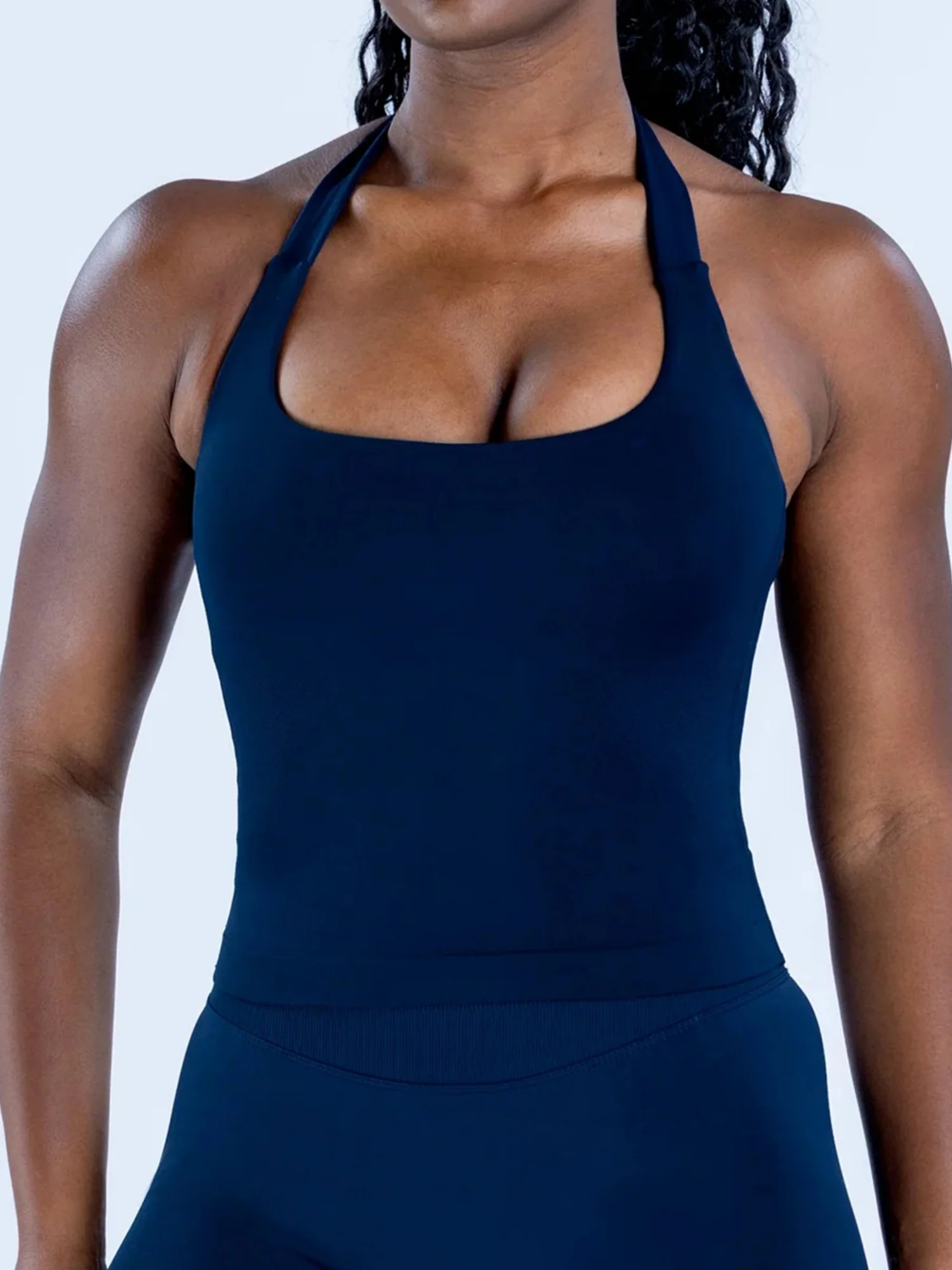 Seamless With Breast Pads Exercise Yoga Halter Top - Image 14