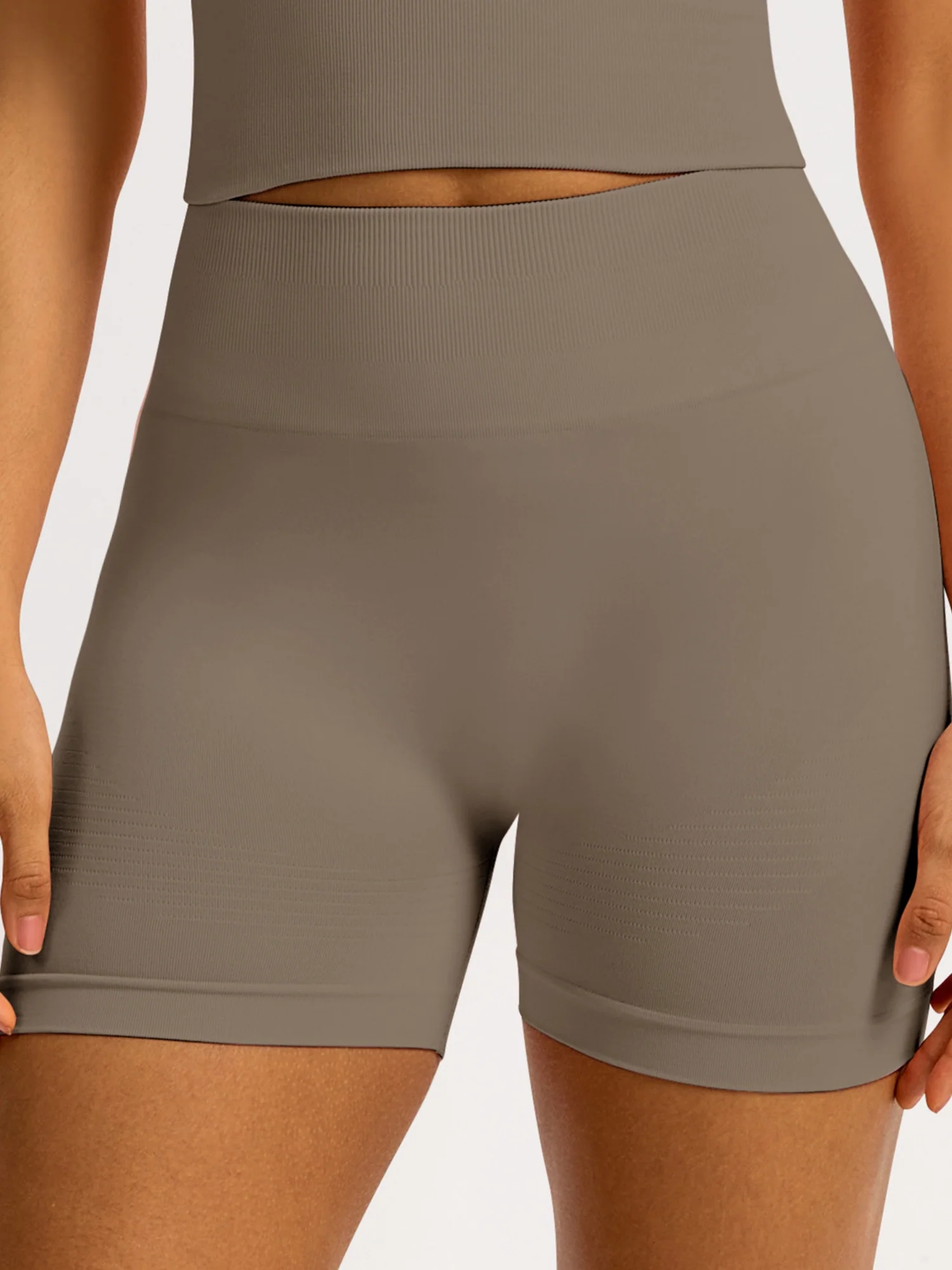 Seamless High-waisted Hip Lift Exercise And Fitness Yoga Shorts - Image 4