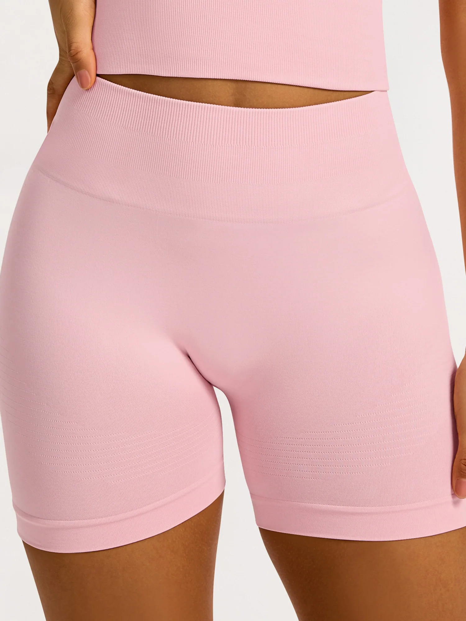 Seamless High-waisted Hip Lift Exercise And Fitness Yoga Shorts - Image 6