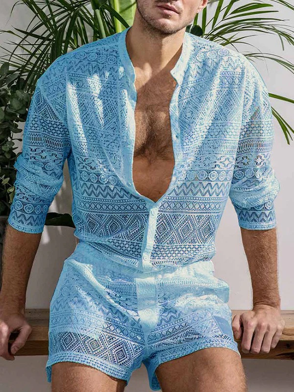 Hollow Out Vacation 2-piece Sets Set - Image 9