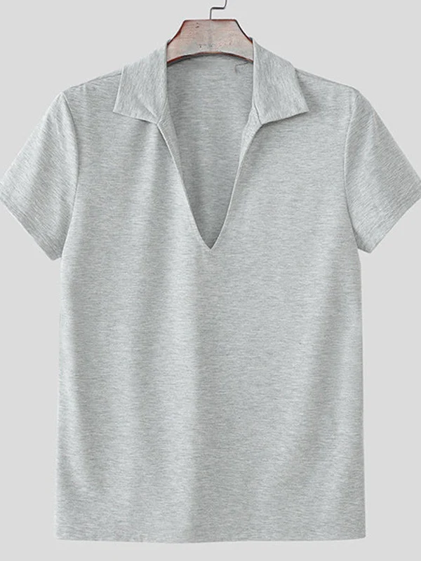 Leisure V-neck Comfort Breathable T-shirts - Image 3