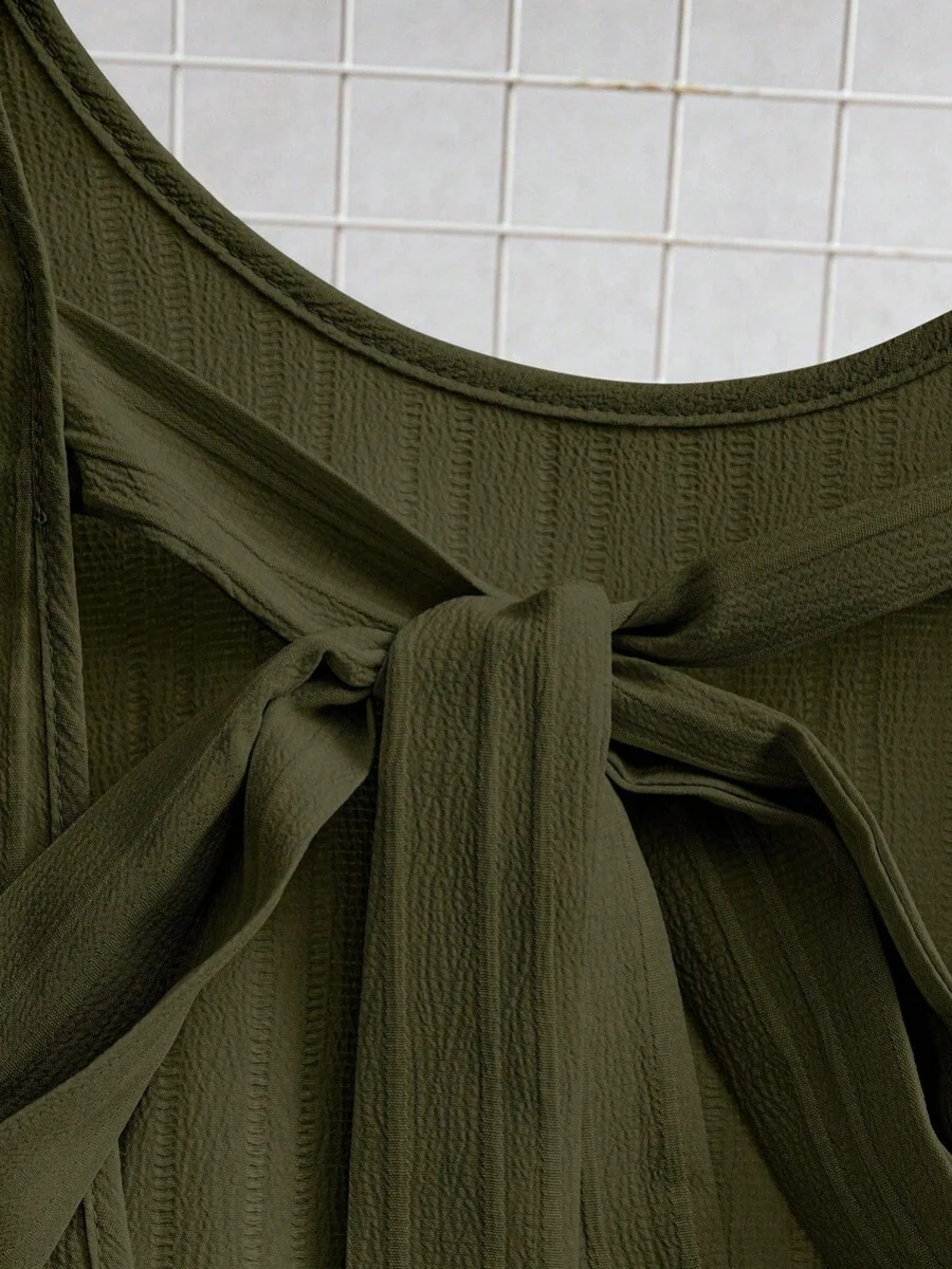 Backless Bandage Bow Mini&Short Dresses - Image 13