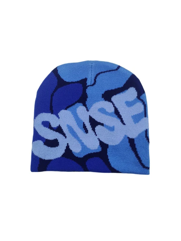 Letter Jacquard Windproof Beanies - Image 2