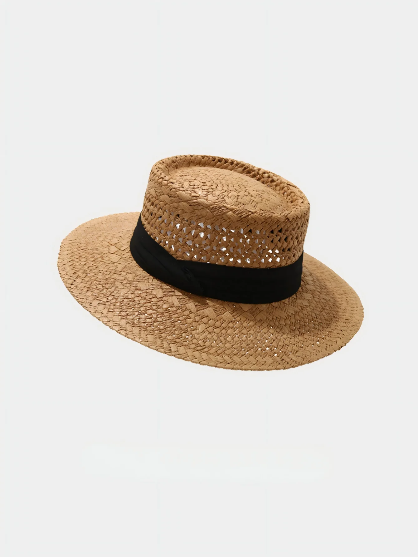 Flat-topped, Openwork Sunshade Hat - Image 6