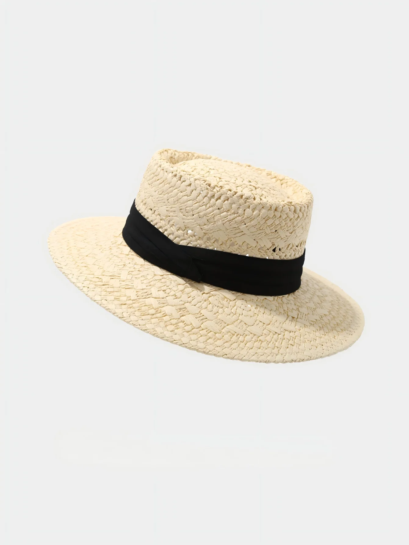 Flat-topped, Openwork Sunshade Hat - Image 8