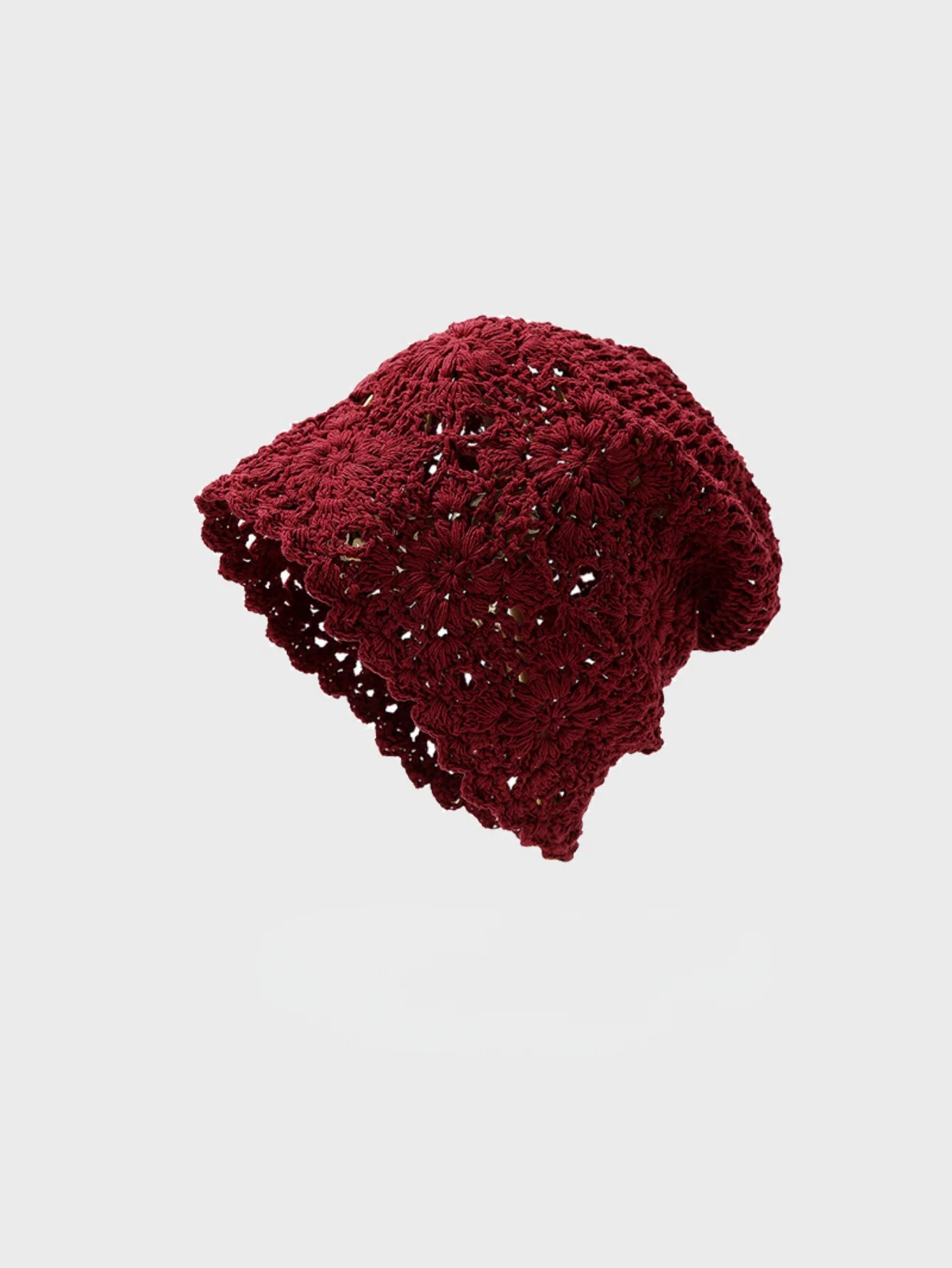 Woven Openwork Women's Pullover Knitted Hat - Image 10