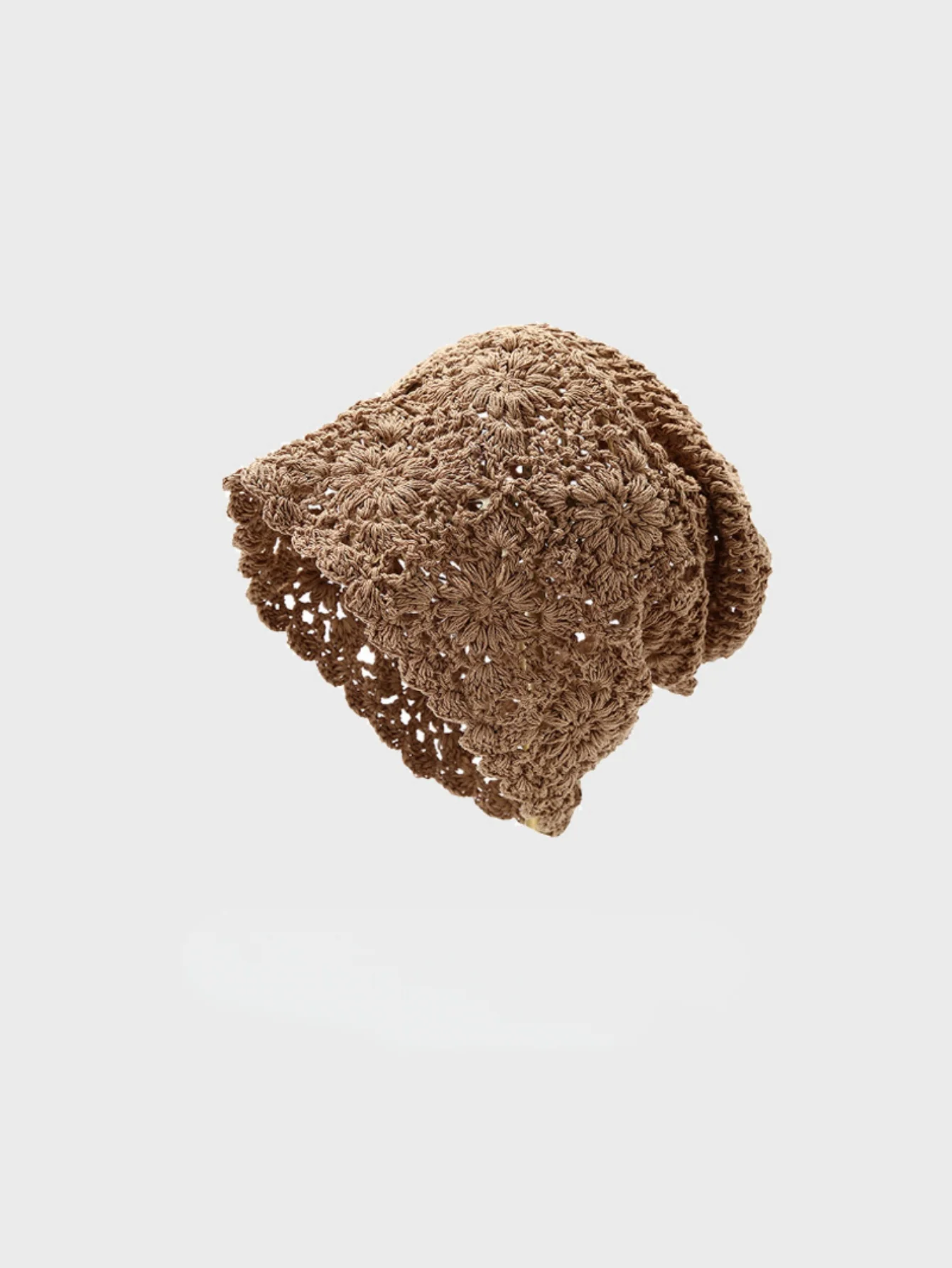 Woven Openwork Women's Pullover Knitted Hat - Image 12