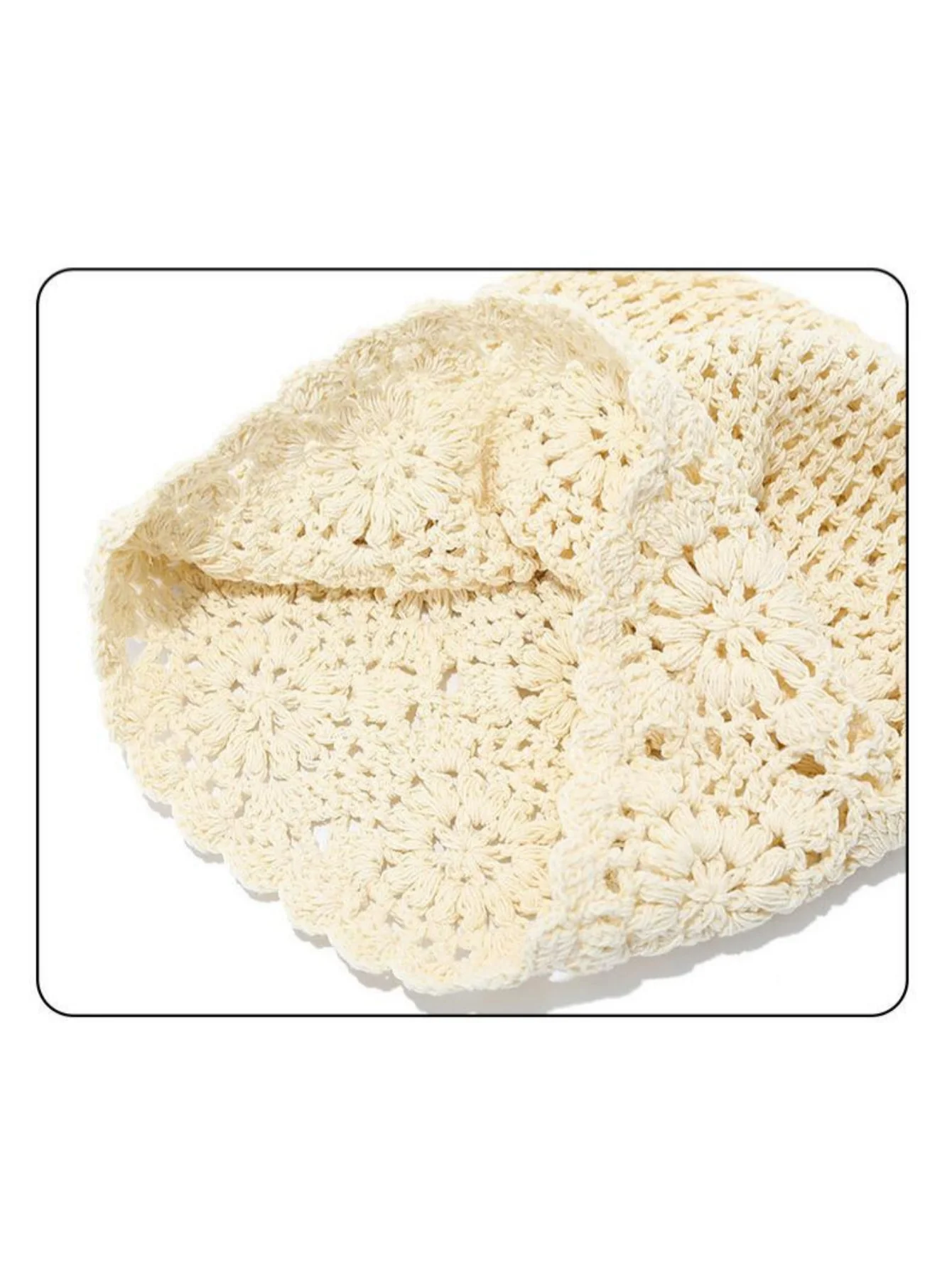 Woven Openwork Women's Pullover Knitted Hat - Image 6