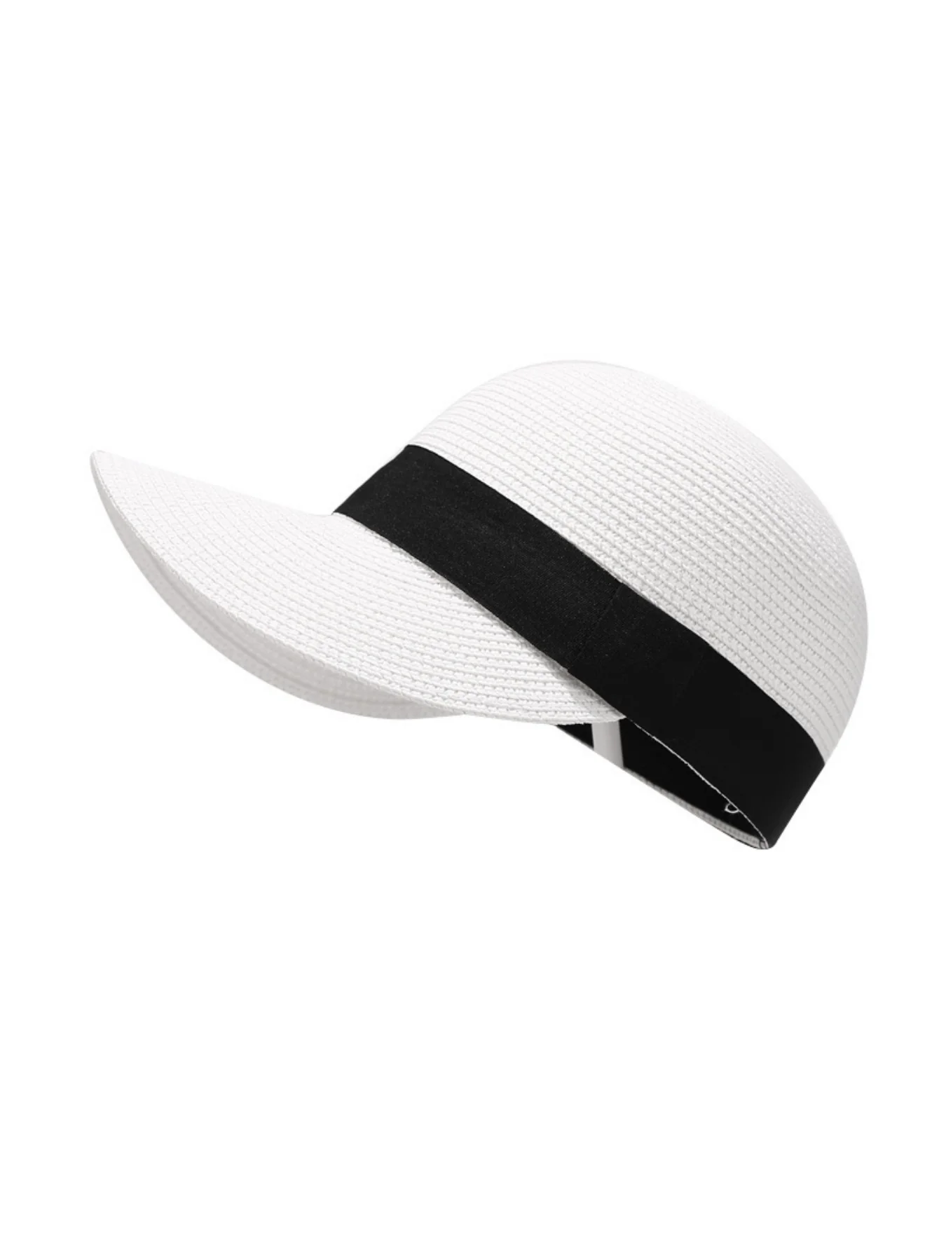 Straw-woven Long Duckbill Cap - Image 3