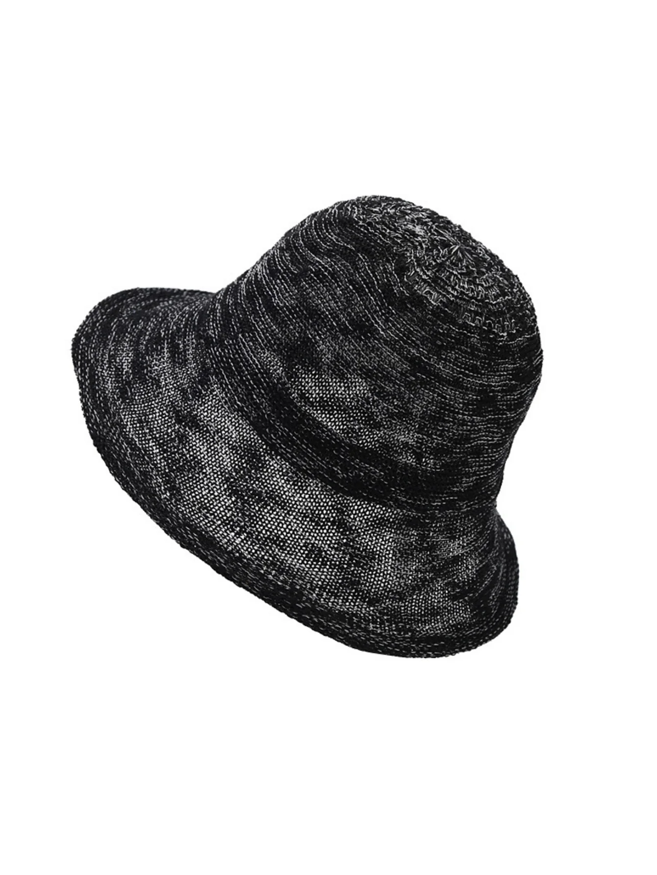 Knitted Folded Ruffled Breathable Fisherman's Hat - Image 10