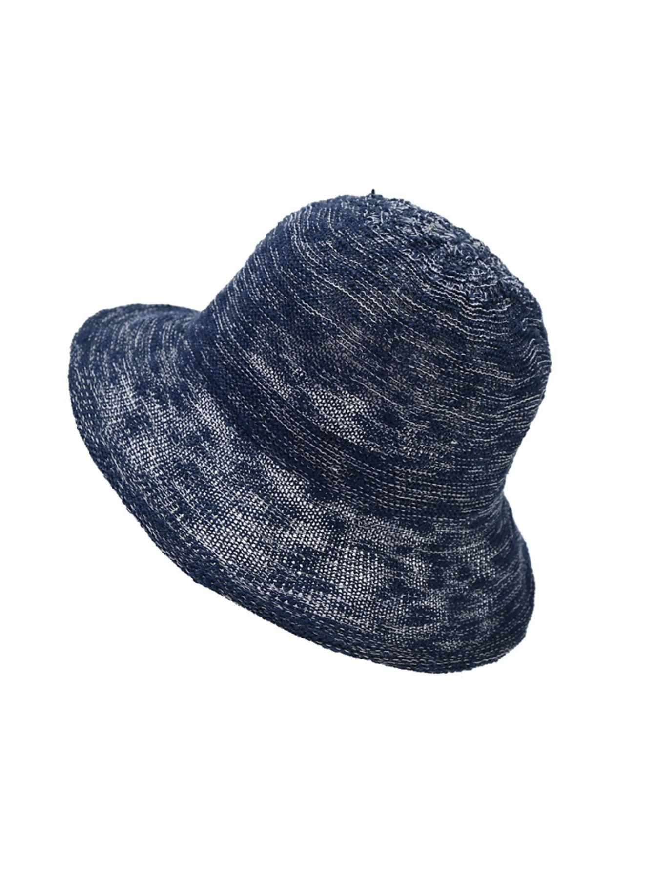 Knitted Folded Ruffled Breathable Fisherman's Hat - Image 12