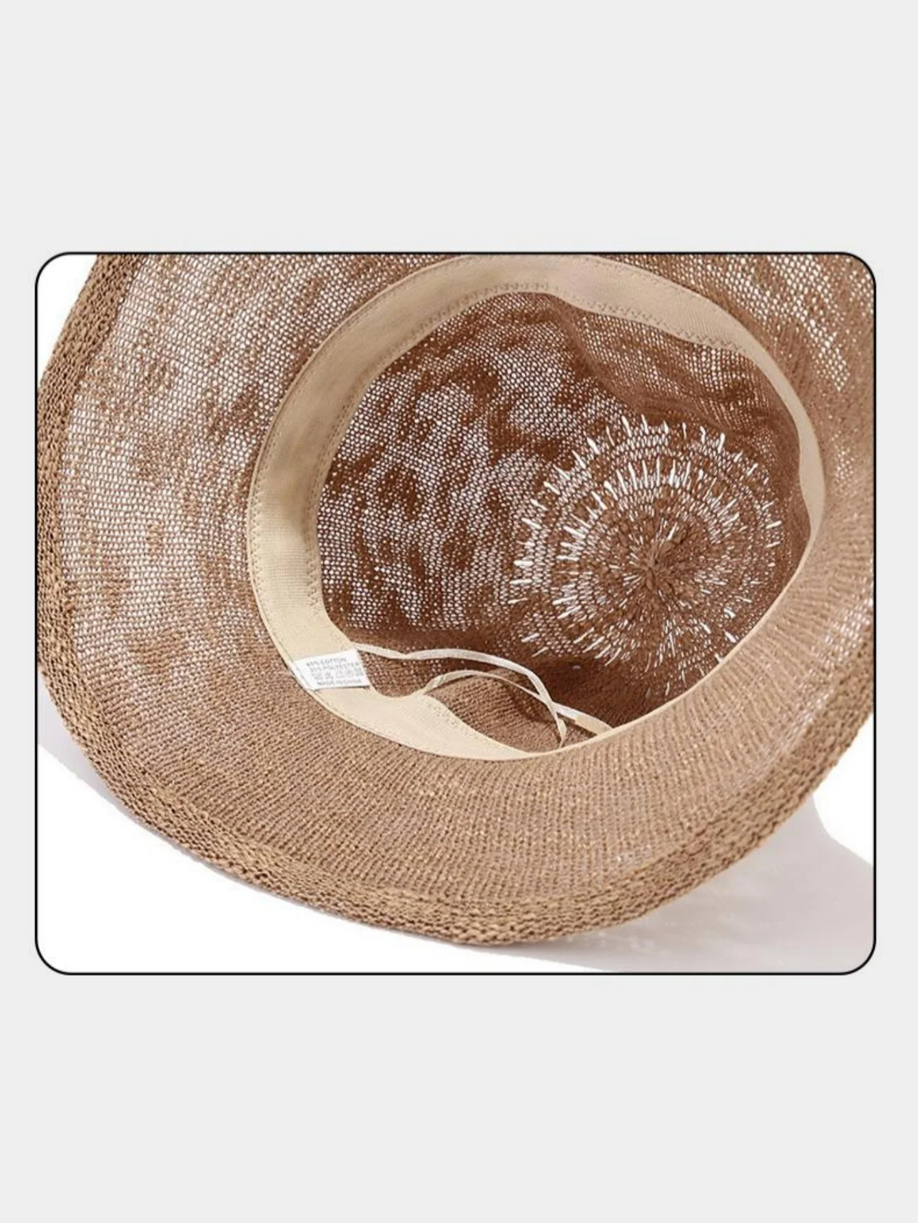 Knitted Folded Ruffled Breathable Fisherman's Hat - Image 6