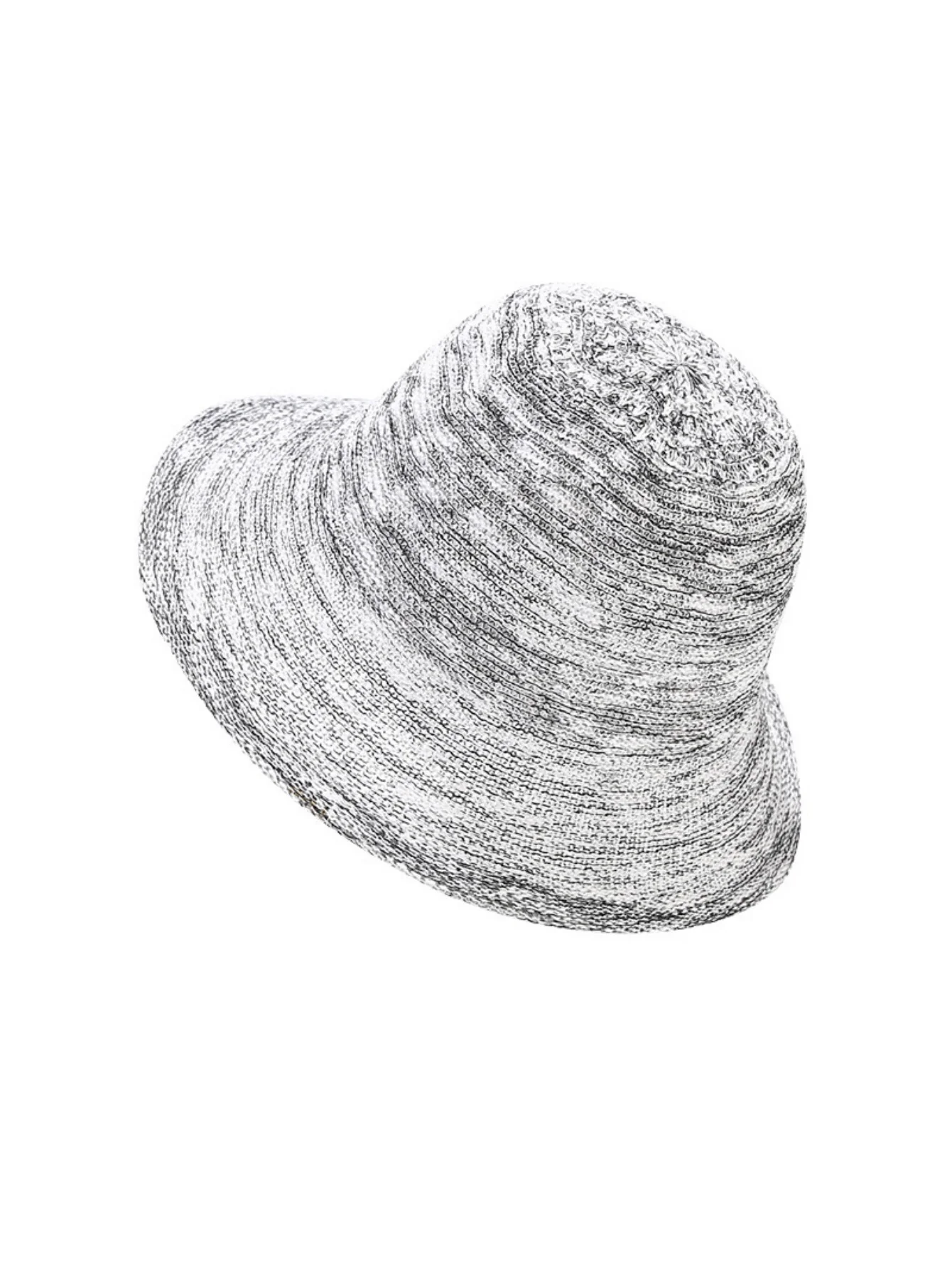 Knitted Folded Ruffled Breathable Fisherman's Hat - Image 7