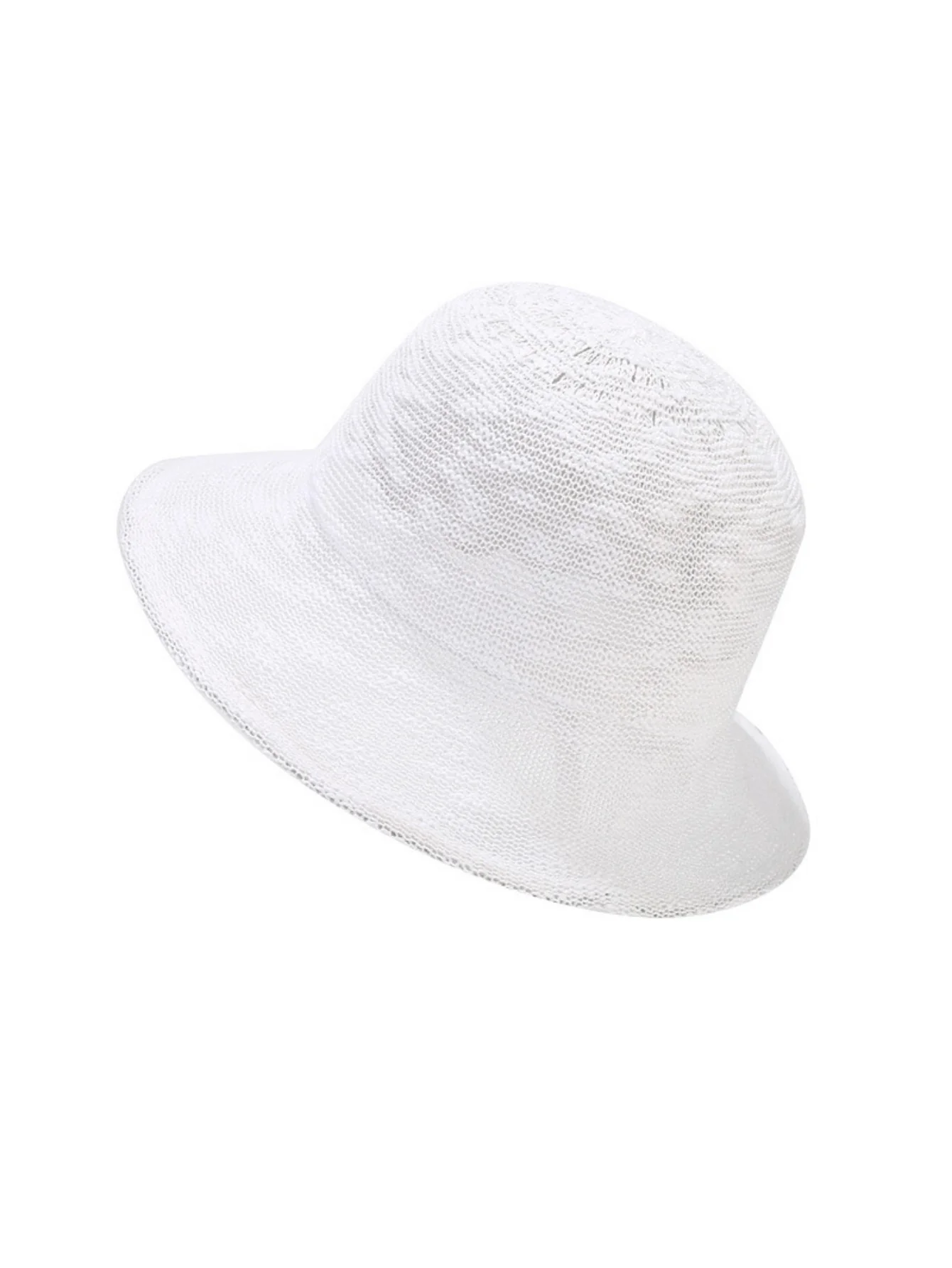 Knitted Folded Ruffled Breathable Fisherman's Hat - Image 8