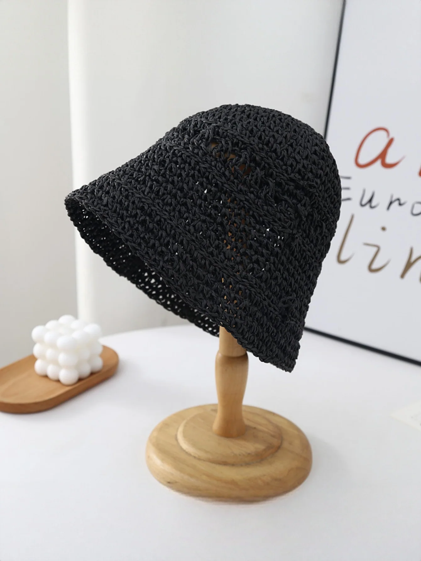 Woven Straw Hat - Image 3