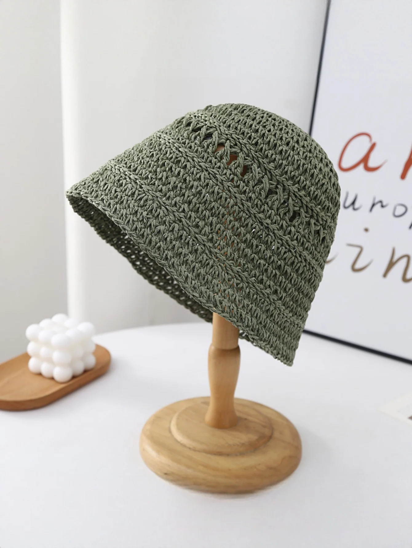 Woven Straw Hat - Image 5