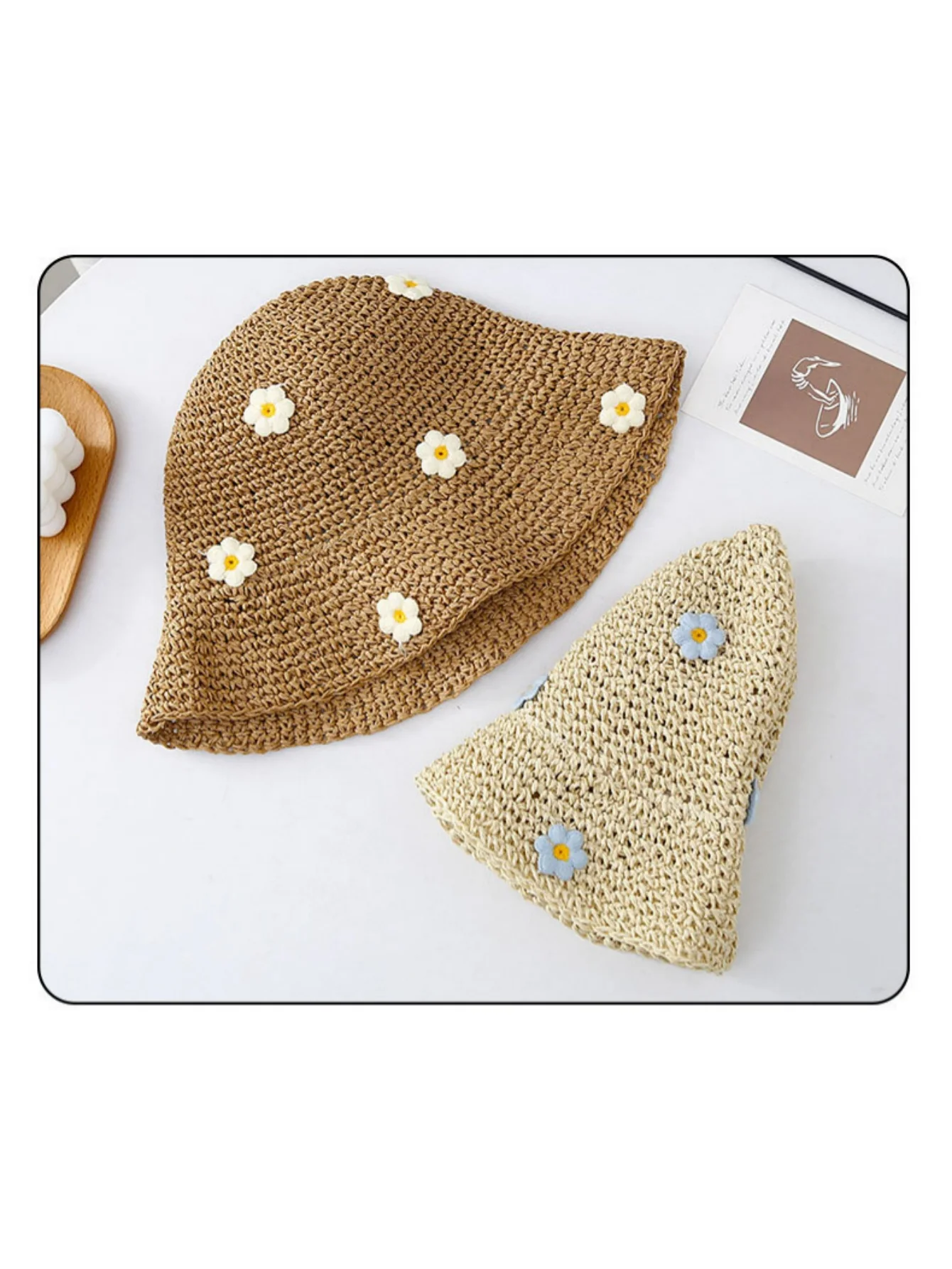 Little Flower Straw Hat - Image 8