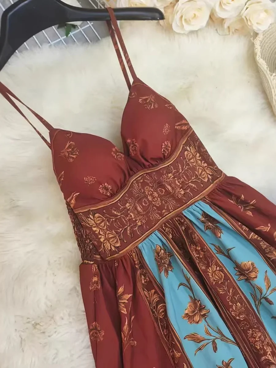 Hippie Camisoles Printed Elegant Maxi Dresses - Image 5