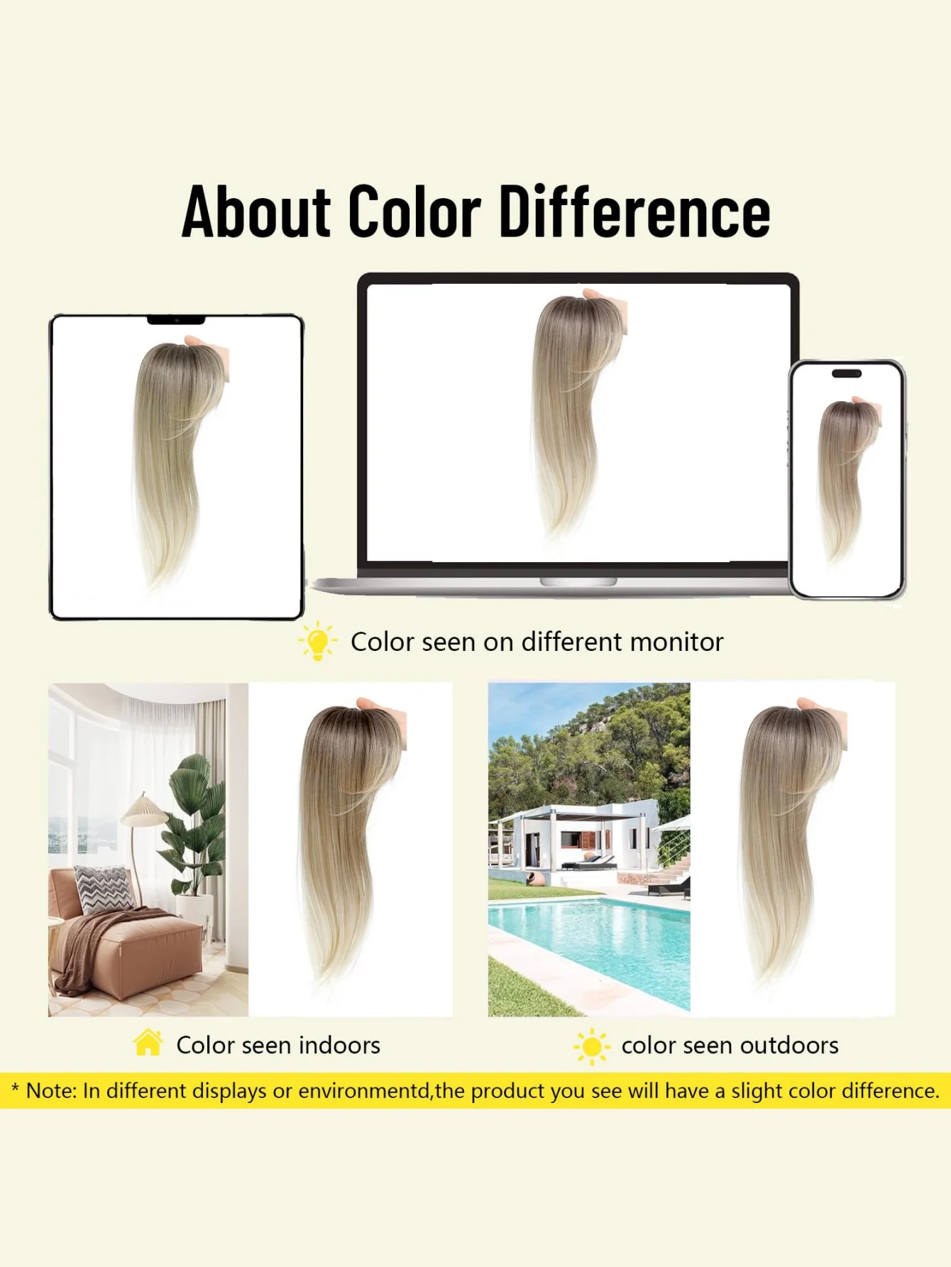 Invisible, Seamless Synthetic Long Wig That Covers Gray Hair - Image 8