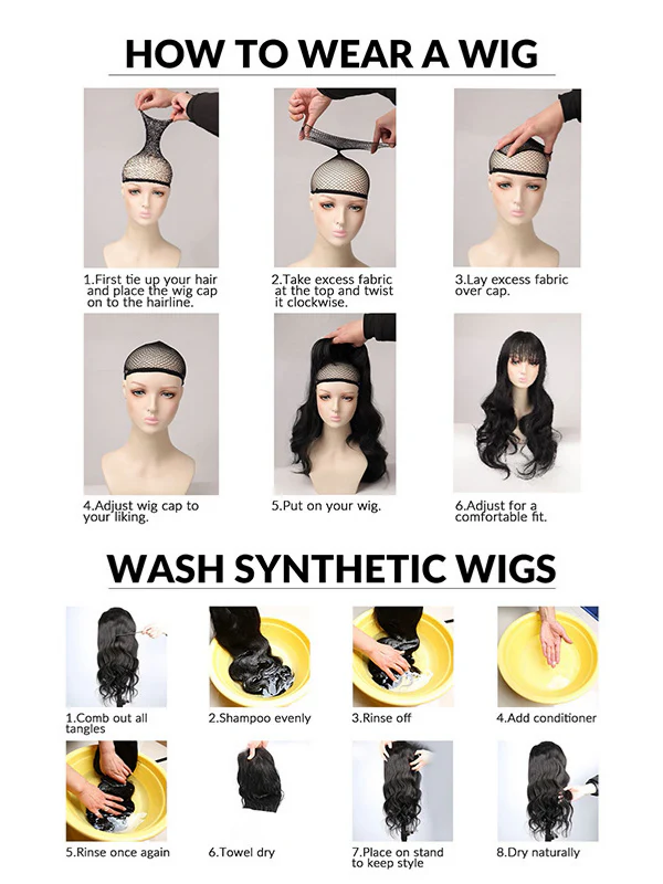 Invisible, Seamless, Long, Curly Wig With White Hair Covering - Image 12