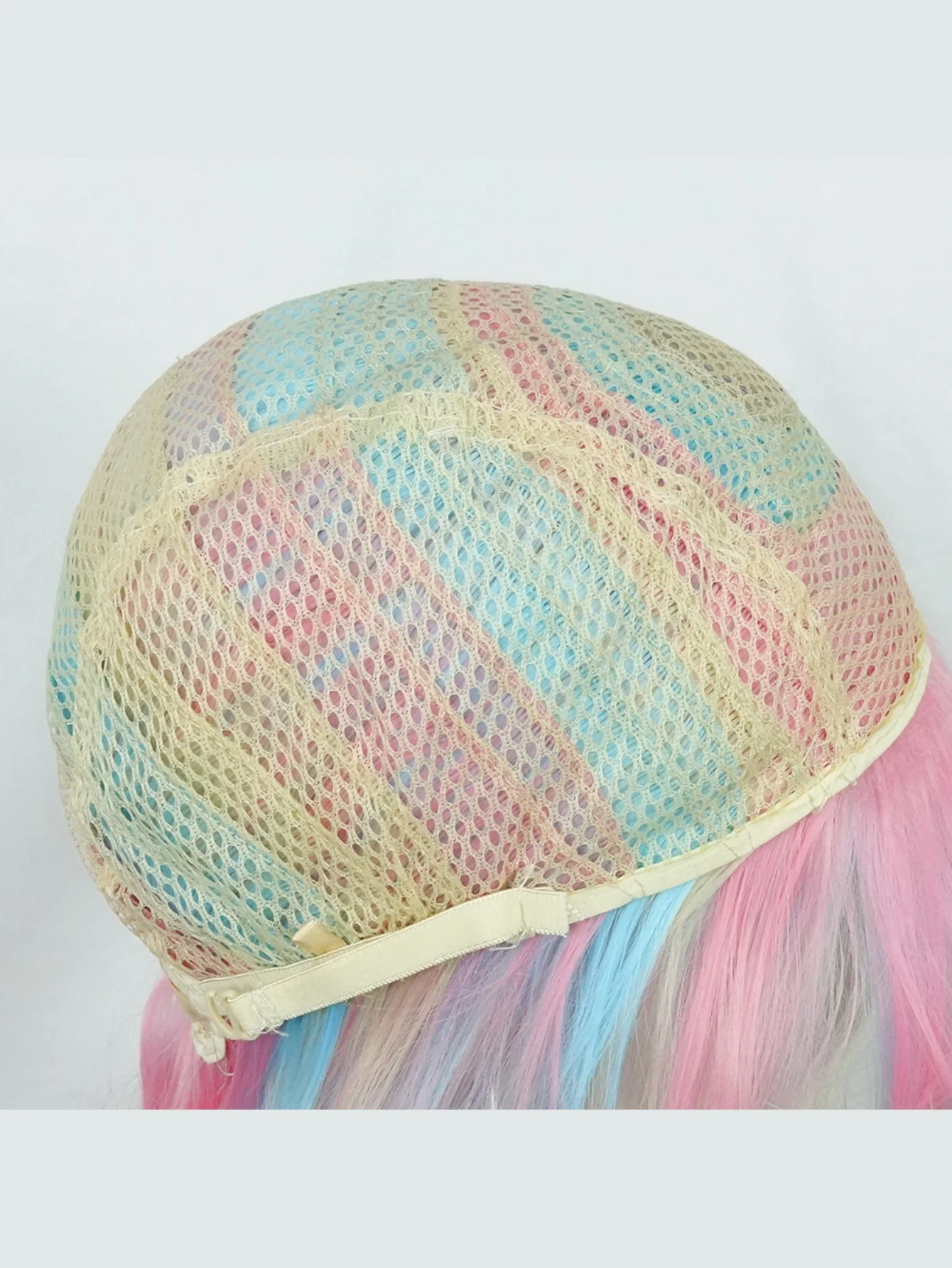 Colored Synthetic Fiber Long Wavy Curl Wig - Image 8