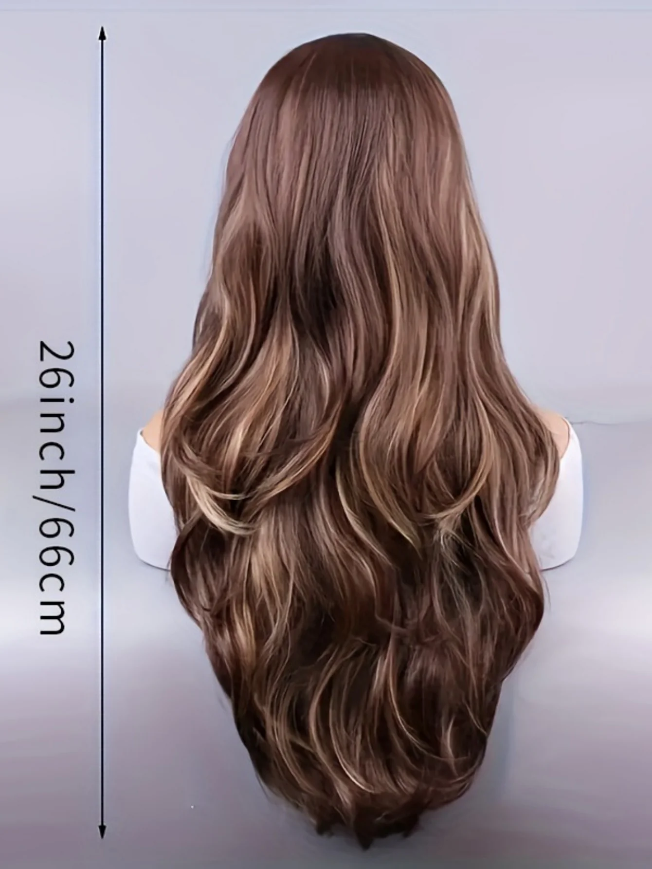 Synthetic Fiber Long Wavy Curl Wig - Image 3
