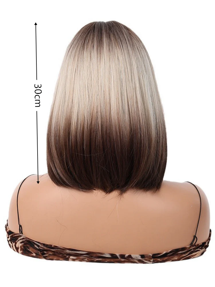 Gradient Color Synthetic Fiber Wig - Image 3