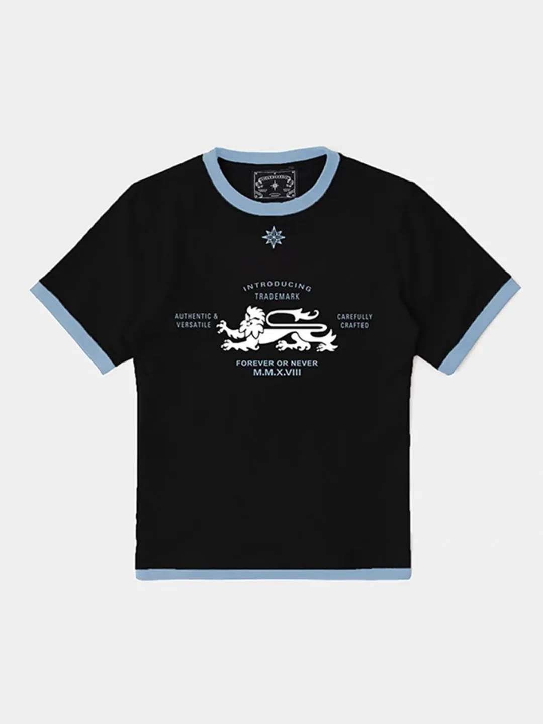 BADBLOOD Lion Sports Color Matching T-shirts - Image 8