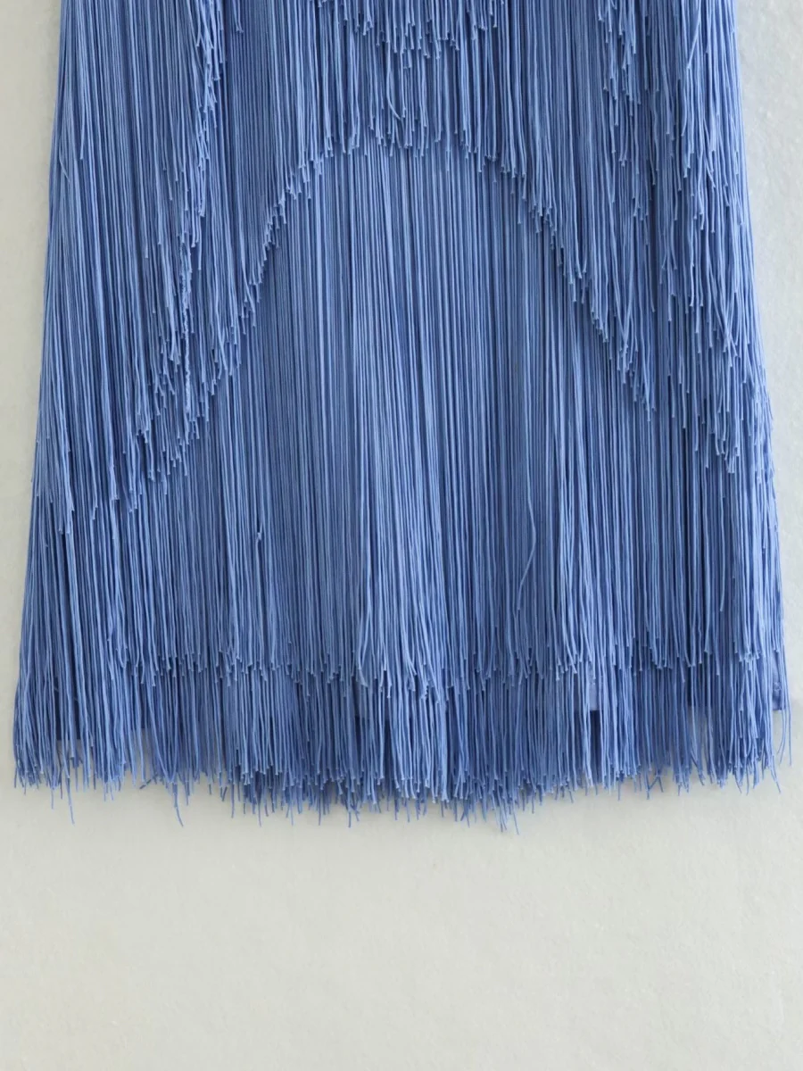 Halter Sleeveless Tassel Mini&Short Dresses - Image 12
