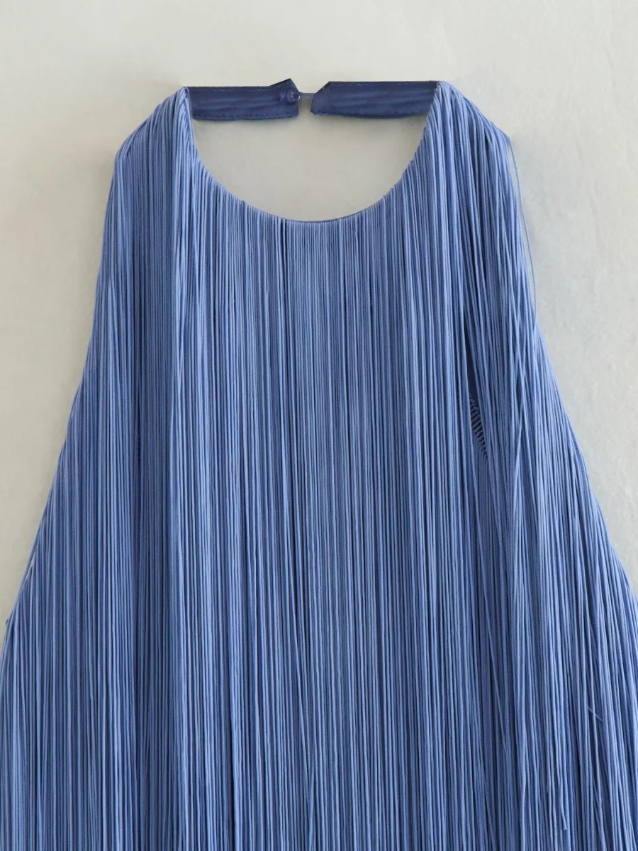 Halter Sleeveless Tassel Mini&Short Dresses - Image 7