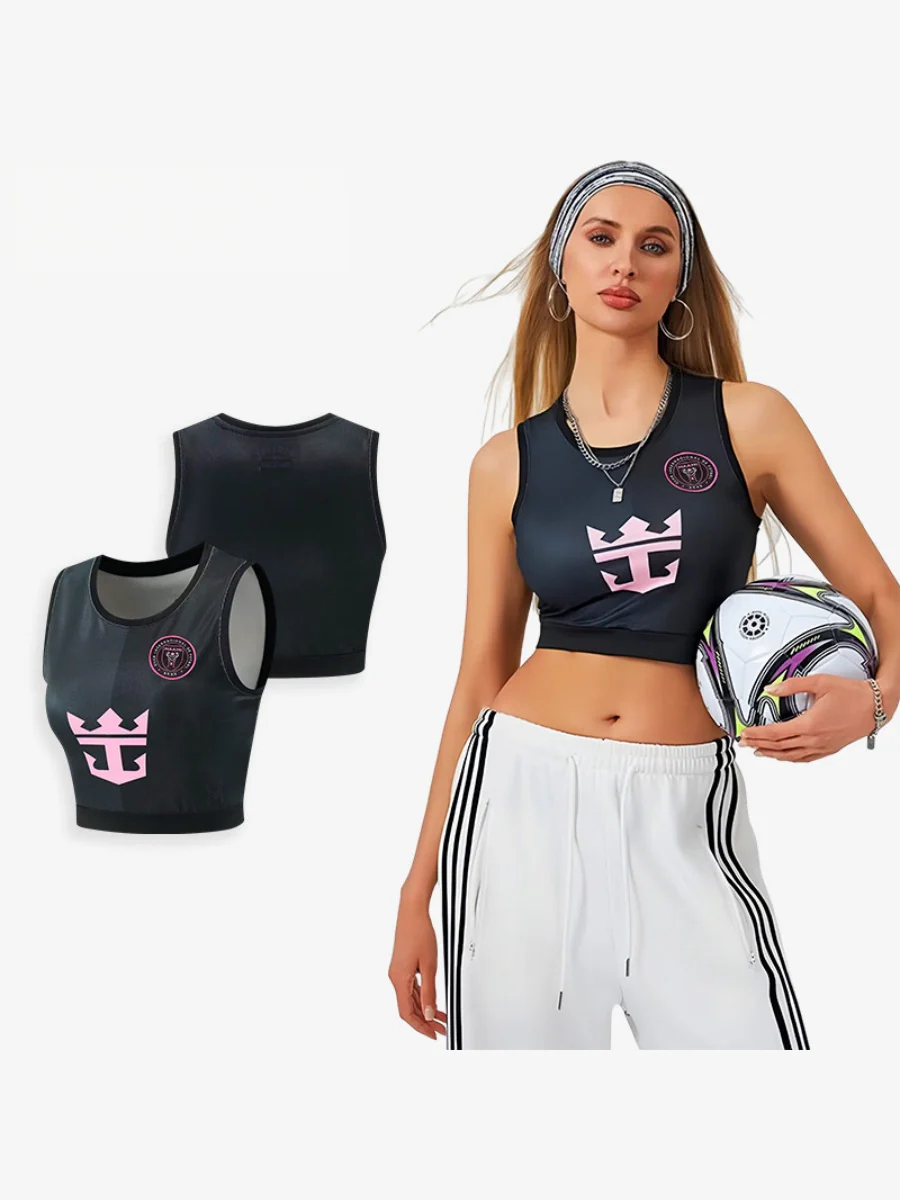 World Cup Football Babes' Crop Top Jersey – Short-Sleeve Sports Tank - Image 16