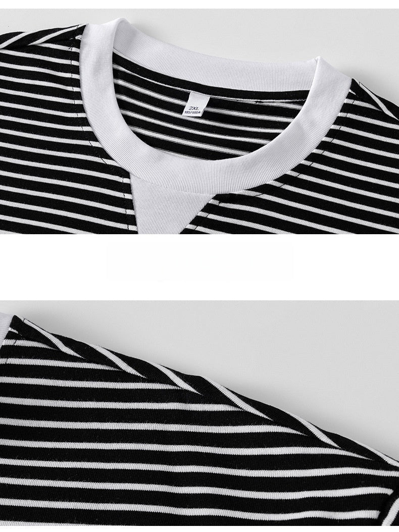 Layered-look Stripes T-shirts - Image 5