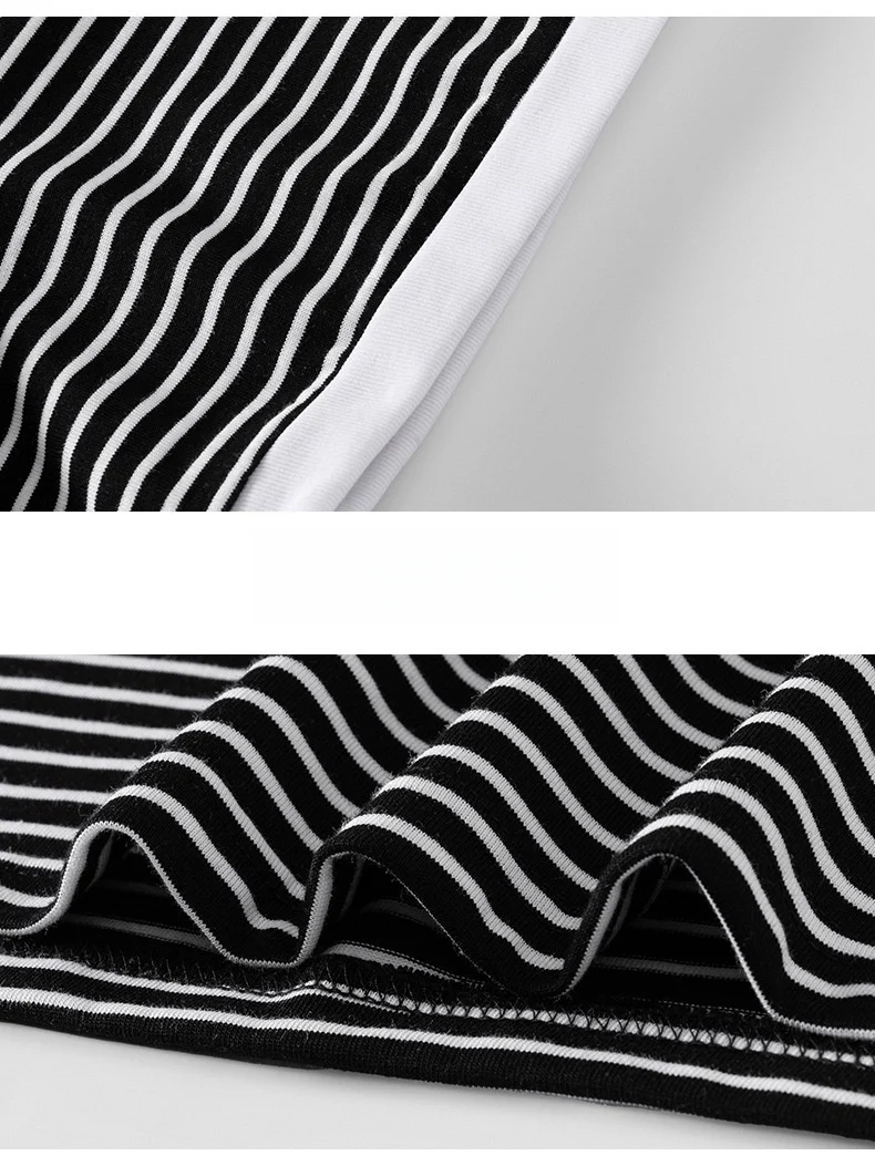 Layered-look Stripes T-shirts - Image 6