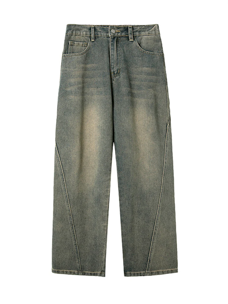 Liber AW Men's Distressed Washed Jeans - Image 4