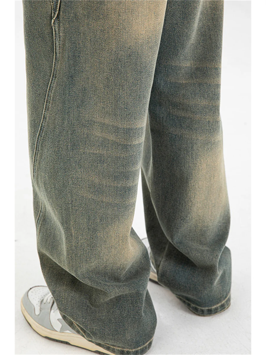 Liber AW Men's Distressed Washed Jeans - Image 5